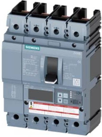Siemens 3VA6110-7KQ41-2AA0 Leistungsschalter in Grau mit einem Einstellbereich von 40 - 100A und einer maximalen Schaltspannung von 600 V/AC - Bild 1
