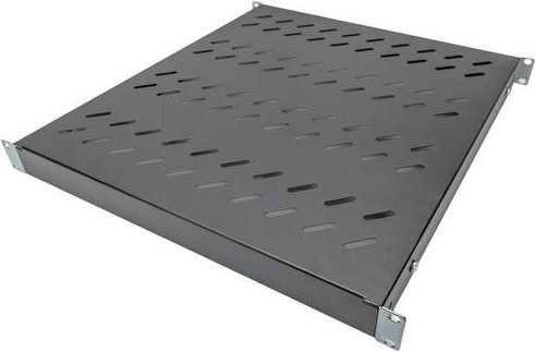 Digitus Netzwerkschrank-Geräteboden 1 HE in Schwarz mit variablen Befestigungsschienen DN-97647 - Bild 1