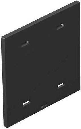 OBO Bettermann T8NL P01 9011 Abdeckplatte in Schwarz - Bild 1