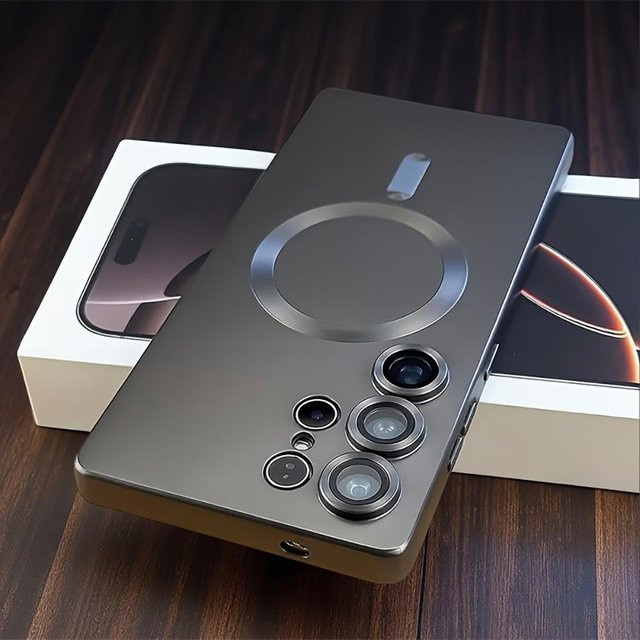 Magnetische TPU Handyhülle in Schwarz für Samsung Galaxy S26 S24 S23 Ultra Plus - Bild 1