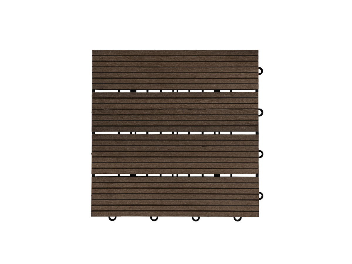 Home Deluxe WPC Klickfliesen Bavaro Dunkelbraun, 3 m² (B/T/H: 30 x 30 x 2,2 cm) - Bild 3