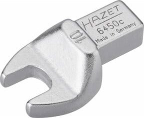 Hazet Einsteck-Maulschlüssel 6450C-10 in Silber mit 10 mm Außen-Sechskant Profil und 9 x 12 mm Einsteck-Vierkant - Bild 1