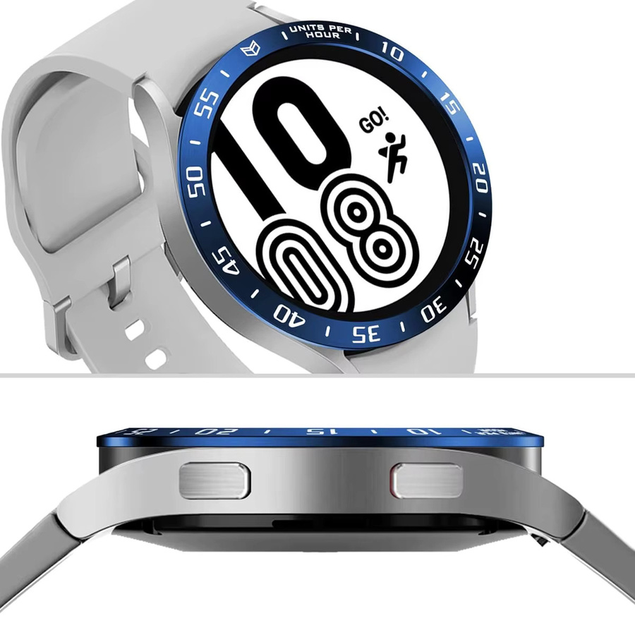 CAOWTAN Lünettenring Edelstahl, Silber, Samsung Galaxy Watch Ultra - Bild 2