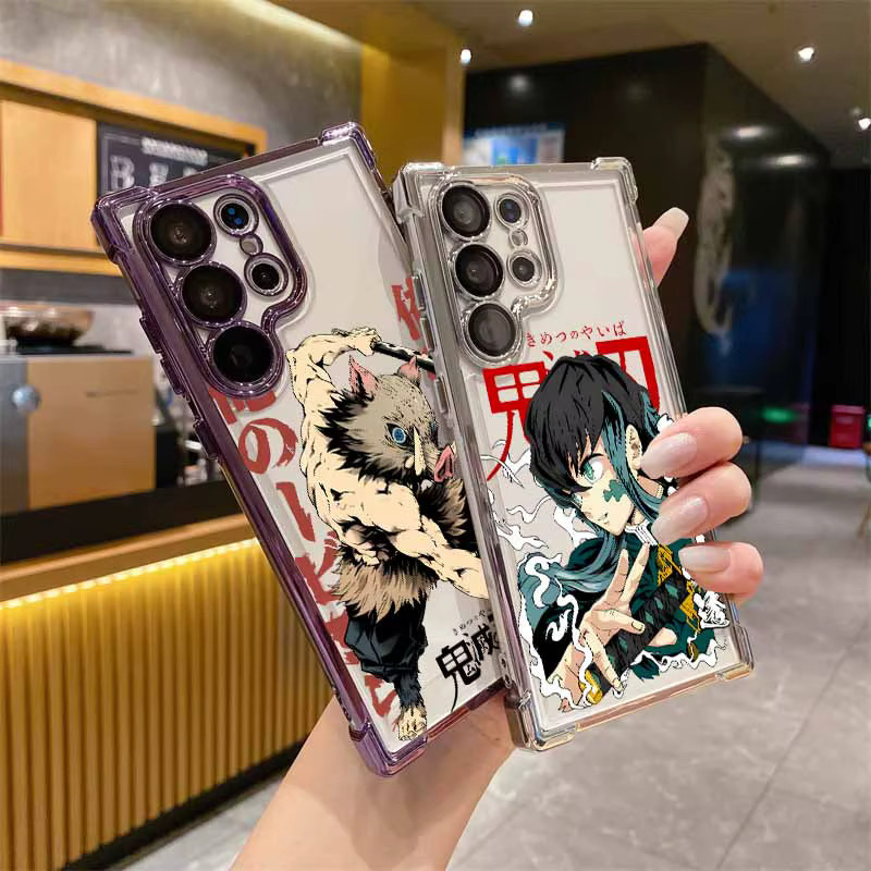 DemonS S-layerS Anime Handyhülle für Samsung Galaxy S26 S25 S24 S23 S22 S21 S20 (Ultra, Plus, FE, Lite) sturzsicher und plattiert, Mehrfarbig - Bild 2