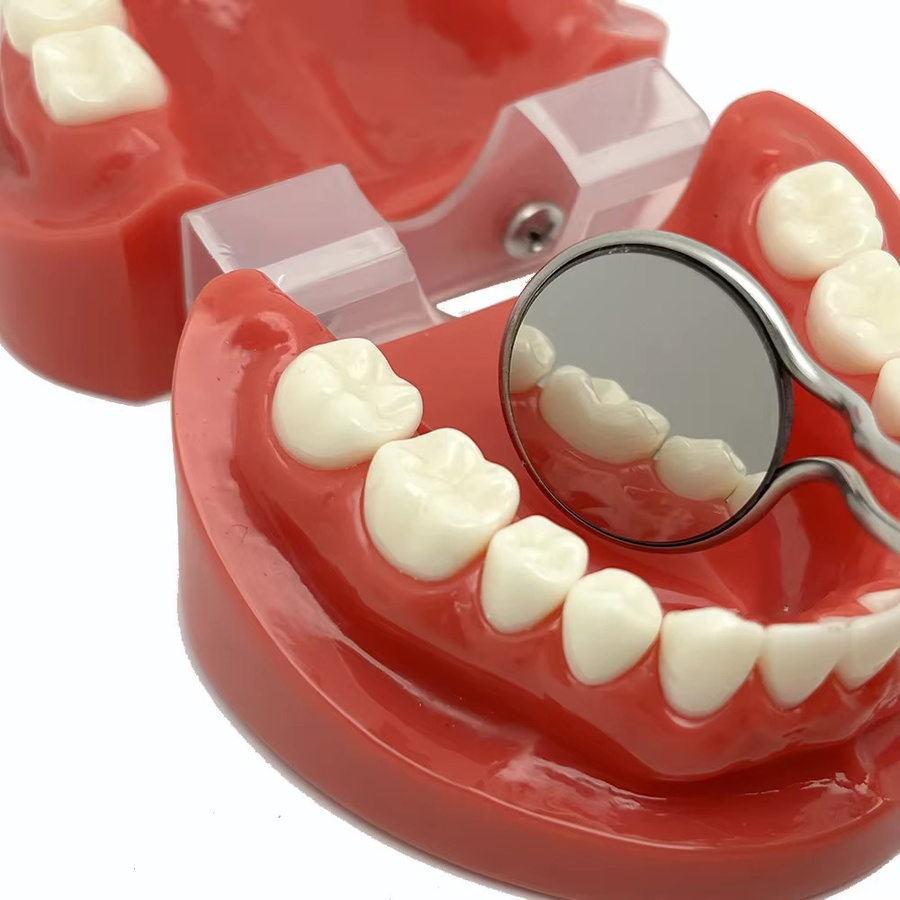 DENTOSEE Dental-Mundspiegel, silber, doppelseitig, mit ergonomischem Griff - Bild 2