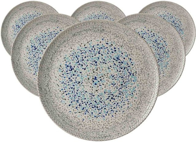 Ritzenhoff & Breker Platzteller Rimini Dinner Plate 6er Set in Beige Grey Multicolour Durchmesser: 32 cm - Bild 1