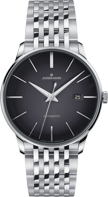 Junghans Meister Automatic Herrenuhr, Edelstahl, 40 mm, Grau - Bild 1