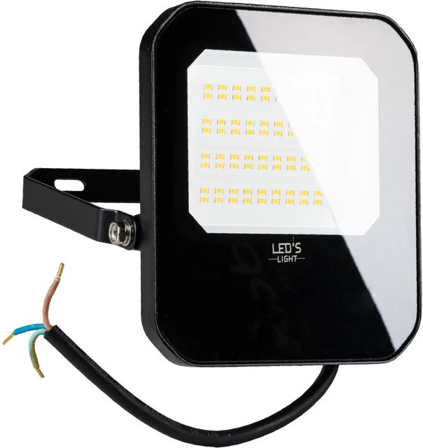 LED's,ight LED Wandstrahler Schwarz 30W 4200lm 4000K IP65 IK07 Außenleuchte - Bild 1