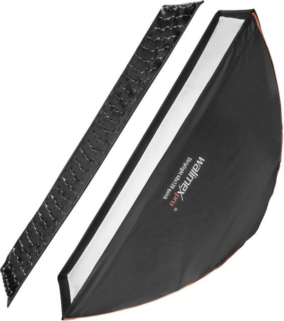Walimex Pro Studio Line Striplight Softbox mit Diffusor, Schwarz, B/H: 40 x 120 cm - Bild 1