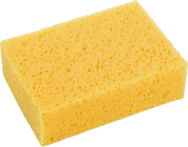 LUX-TOOLS Fliesenschwamm aus gelbem Pur-Weichschaum, Breite: 16,5 cm, Höhe: 11,5 cm, Tiefe: 5,0 cm - Bild 1