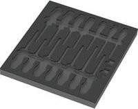 Wera Schaumstoffeinlage 9811 für VDE Schraubendreher Set in Schwarz und Grau - Bild 1