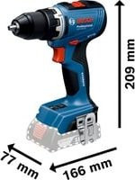 Bosch Professional Akku-Bohrschrauber GSR 18V-65 in Blau inklusive 2 x 4,0 Ah Akkus - Bild 1