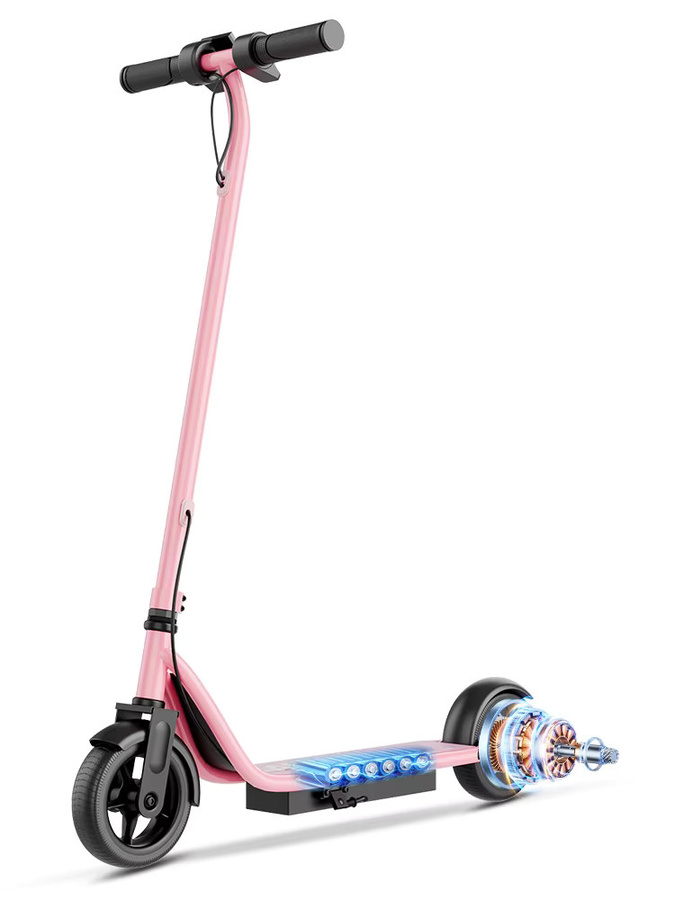 AOVOPRO LB65PRO Elektroroller für Kinder, Rosa Schwarz, E-Scooter - Bild 1