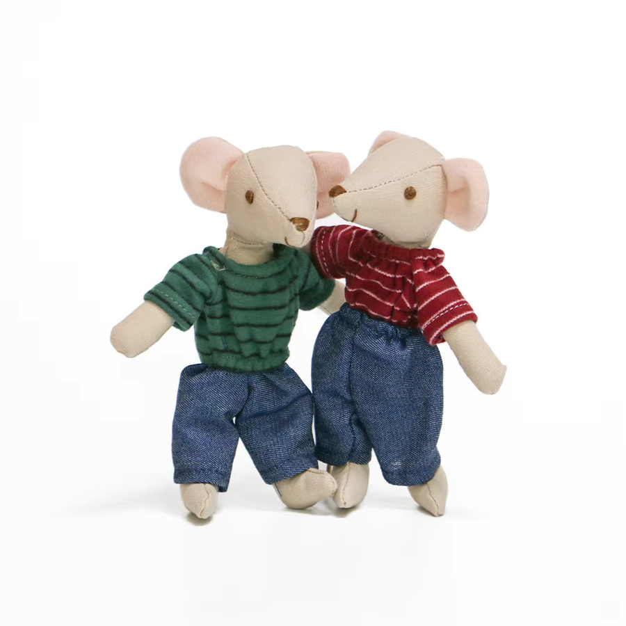 mumamuying Maus Puppe, Plüsch, 1-teiliges Set, Rot, Bunt / Mehrfarbig - Bild 3