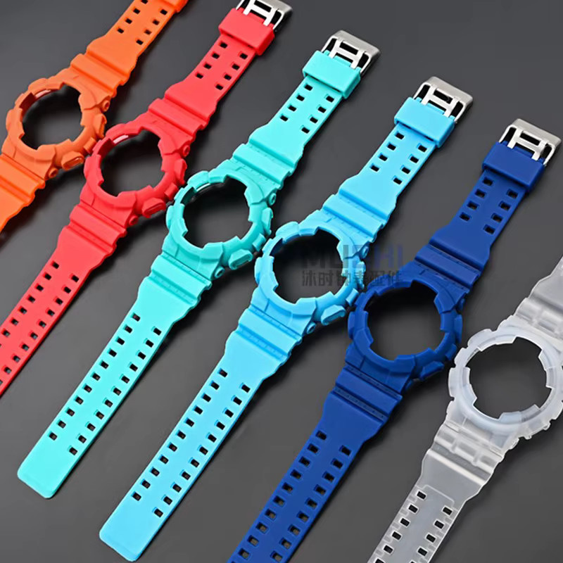 Casio Uhrenarmband Silikon, Bunt - Bild 3