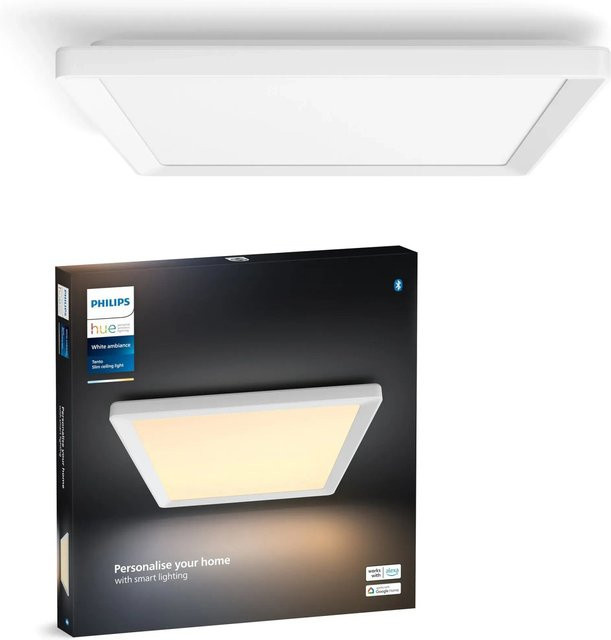 Philips Hue LED-Panel Tento White Ambiance M Weiß B/B: 39,5 x 39,5 cm - Bild 1
