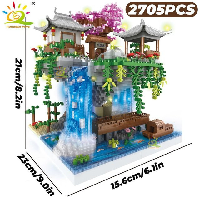 Wucifang Bags Pfirsichblütenburg Mikro-Bausteine Modell, Architektur, ab 6 Jahren - Bild 1