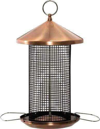 Siena Garden Vogelfuttersäule Feeder Copper Line aus Metall in Kupfer und Braun - Bild 1