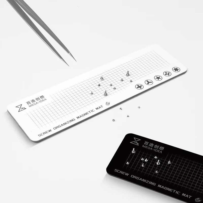 Mega-idea Magnetisches Schrauben-Aufbewahrungspad doppelseitig für Handy-Reparatur B: 15 cm, T: 4,5 cm - Bild 4