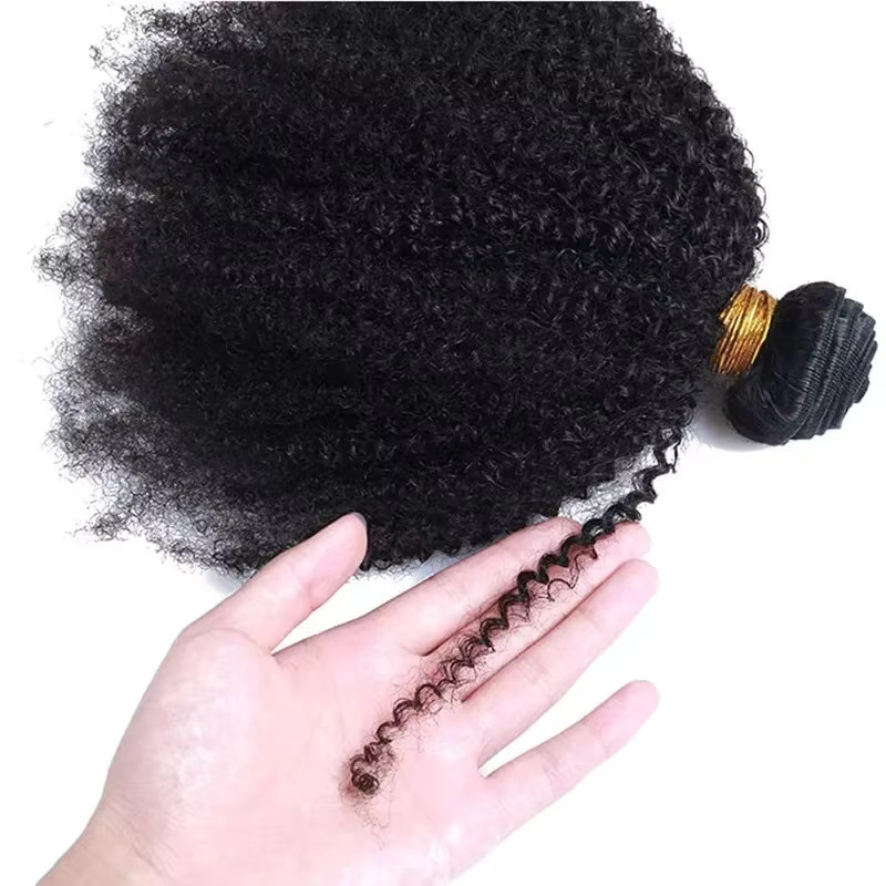 GloTress Lockiges Haar Bundles, Schwarz, Damen - Bild 5