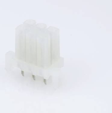 Molex Einbau-Buchsenleiste Standard in Weiß mit 6 Polen und 4,20 mm Rastermaß - Bild 1
