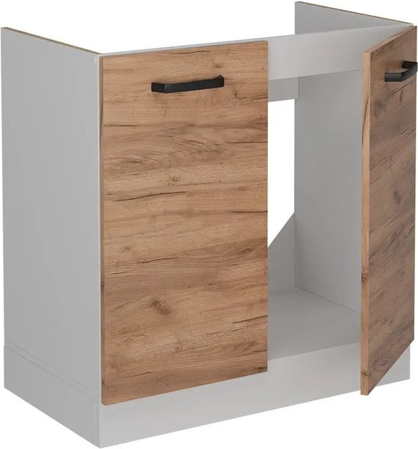 Vicco Spülenunterschrank R-Line Goldkraft Eiche, B/T/H: 80 x 46 x 81,6 cm - Bild 1