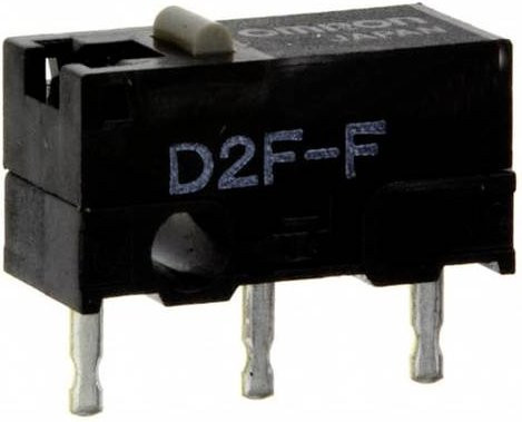 Omron D2F-F Mikroschalter Schwarz 30 V/DC 0.5A - Bild 1