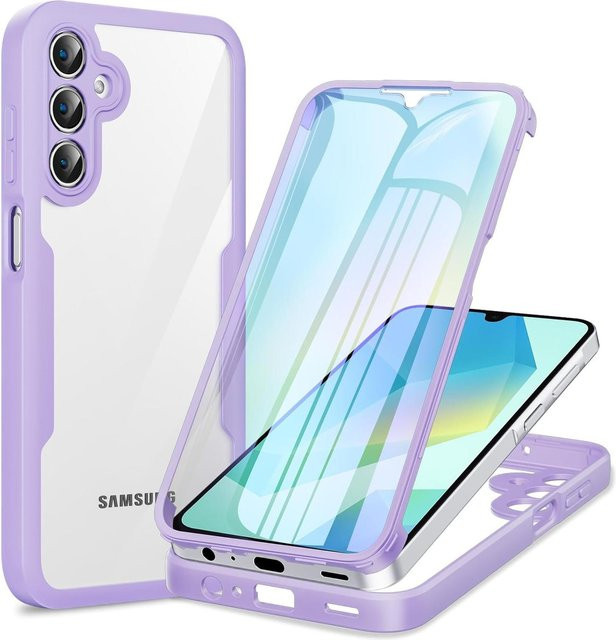 Ganzkörper-Schutzhülle für Samsung Galaxy A57 A37 A17 5G A56 A36 A26 A16 5G A55 A35 A25 A15 in Violett - Bild 1