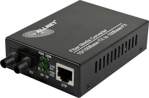 Allnet ALL-MC107-ST-MM LAN ST Duplex Netzwerk-Medienkonverter 100 MBit/s in Schwarz - Bild 1