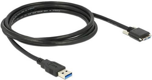 Delock USB-Kabel USB-A auf Micro-USB, Schwarz, 2,0 m - Bild 1