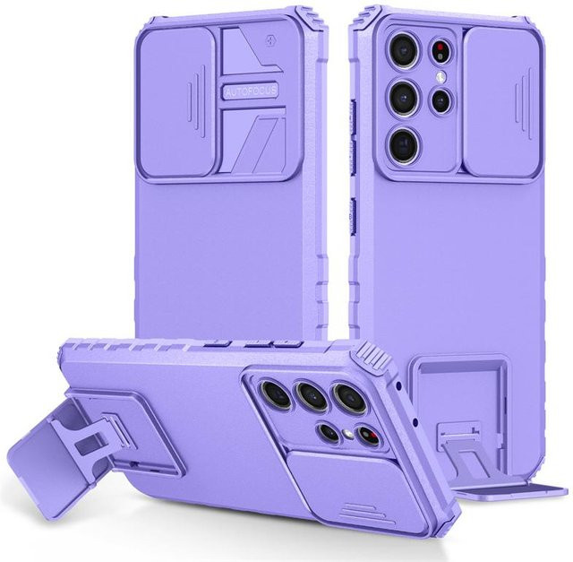 Samsung Galaxy S21 Ultra Hülle Slide Camera Armor in Violett für Samsung S20 S21 FE S21+ Plus S21 - Bild 1
