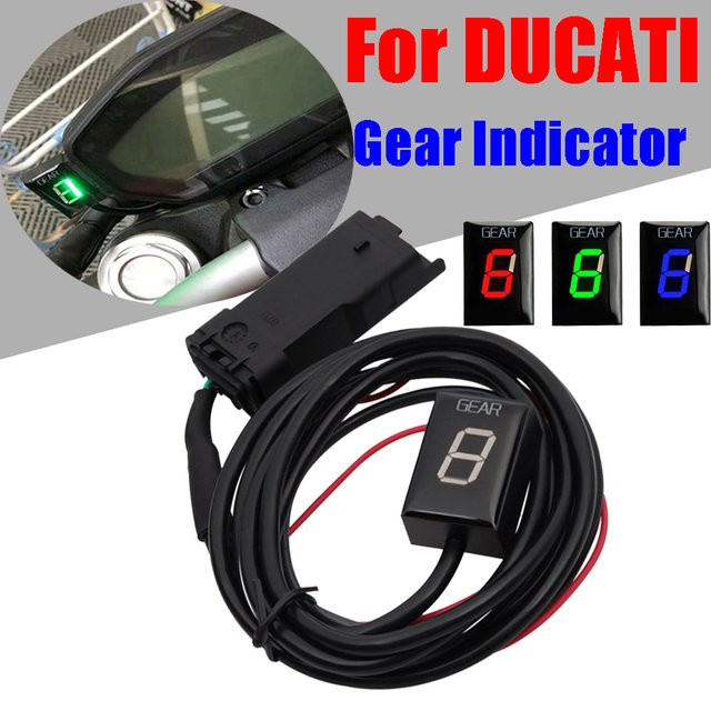Ducati Getriebe-Anzeige und Geschwindigkeitsanzeige in Schwarz für Hypermotard, Hyperstrada und Monster - Bild 1