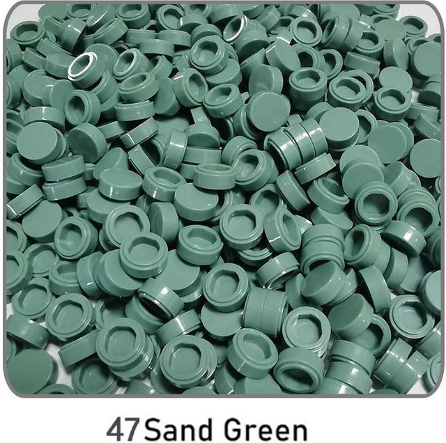 Fliese 1x1 Rund DIY Bausteine Ziegel, 1000-teiliges Set, ab 14 Jahre - Bild 1