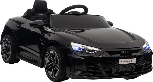 HOMCOM Audi RS e-tron GT Kinder Elektroauto, Schwarz, ab 3 Jahre - Bild 1