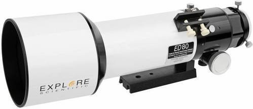 Explore Scientific ED APO 80mm f/6 FCD-100 Achromatisches Linsen-Teleskop in Weiß - Bild 1
