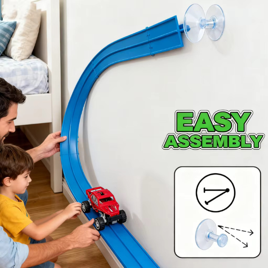 4M DIY-Rennstreckset mit Mini-Auto, Lernbauspielzeug, ab 3 Jahre - Bild 3
