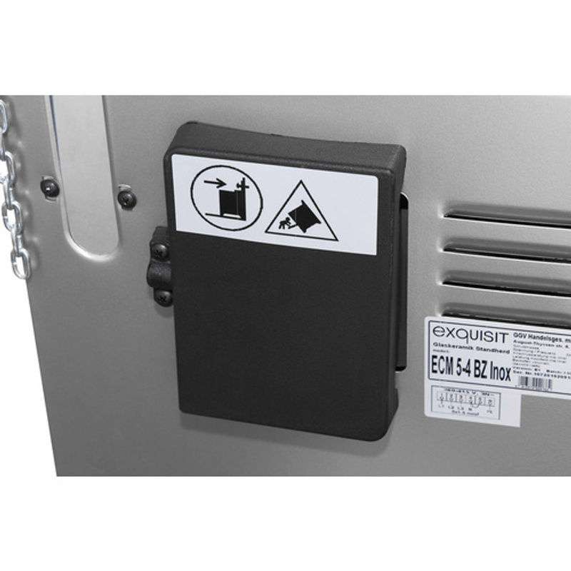 Exquisit Elektro-Standherd ECM 5-4.1BZ Inox in Silber mit Glaskeramikkochfeld und 47 l Backofenvolumen - Bild 2