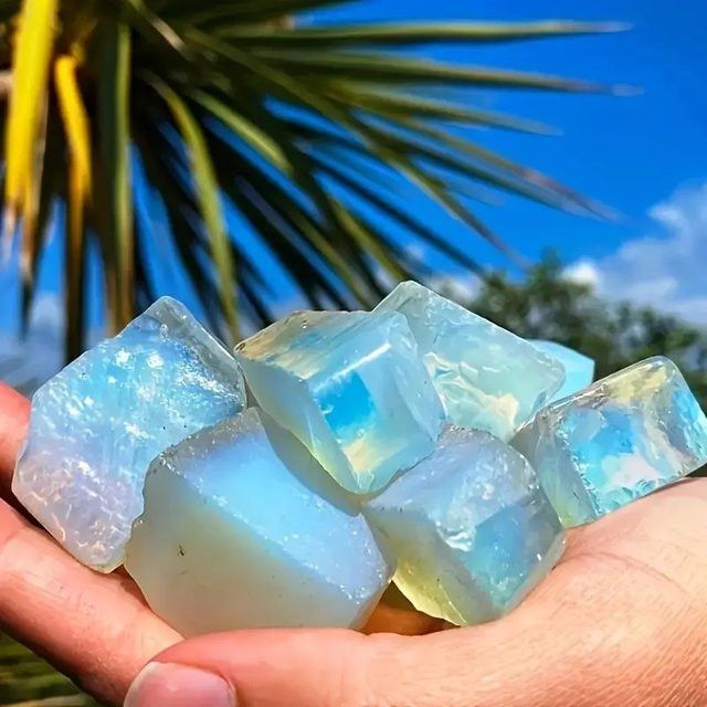 Natürlicher roher Opal-Kristallstein von CrystalHola zur Chakra-Balance, 100 g - Bild 1