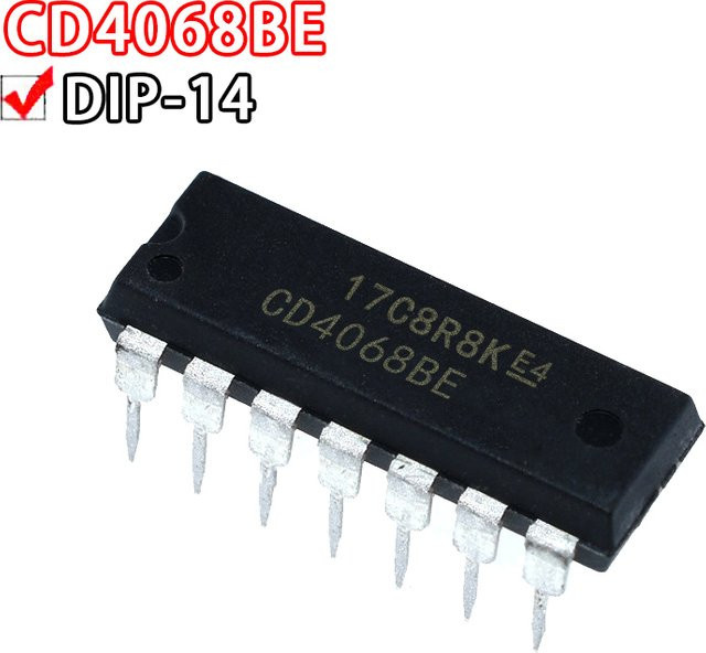 10er Set Si Tai&SH CMOS Logik-ICs CD4068BE CD4070BE CD4071BE CD4072BE CD4073BE CD4075BE CD4077BE CD4078BE in Schwarz - Bild 1