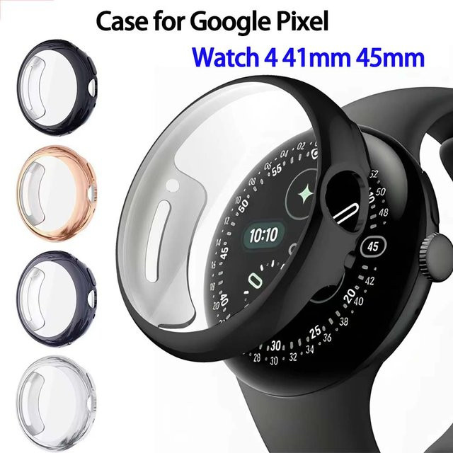 Google Schutzhülle für Google Pixel Watch 4, TPU, Silber, Unisex - Bild 1