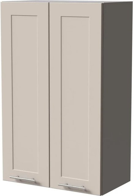 Feldmann-Wohnen Hängeschrank Oslo Küchenschrank in Kaschmir Grau Matt mit Soft-Close-Türen, Breite: 60 cm, Tiefe: 32,5 cm, Höhe: 96 cm - Bild 1