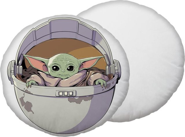 Star Wars Kuschelkissen aus Fleece in Grau, Durchmesser: 40 cm - Bild 1