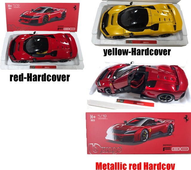 Bburago Ferrari F80 Modell, 1:18, Metall, Rot, Gelb, ab 14 Jahren - Bild 1