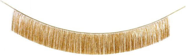 Rico Design Lametta Girlande in Gold für Weihnachten und Silvester, Länge: 3,5 m - Bild 1