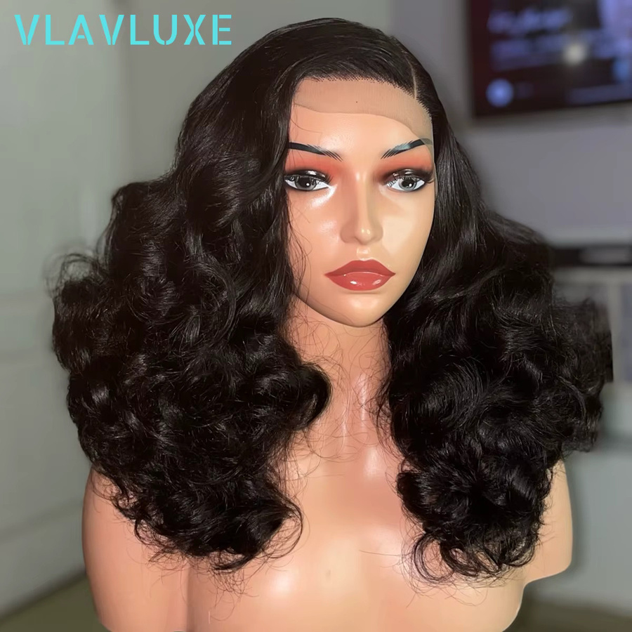 VLAVLUXE Echthaarperücke, Bouncy Curly, 400 Density, HD Lace Frontal - Bild 2