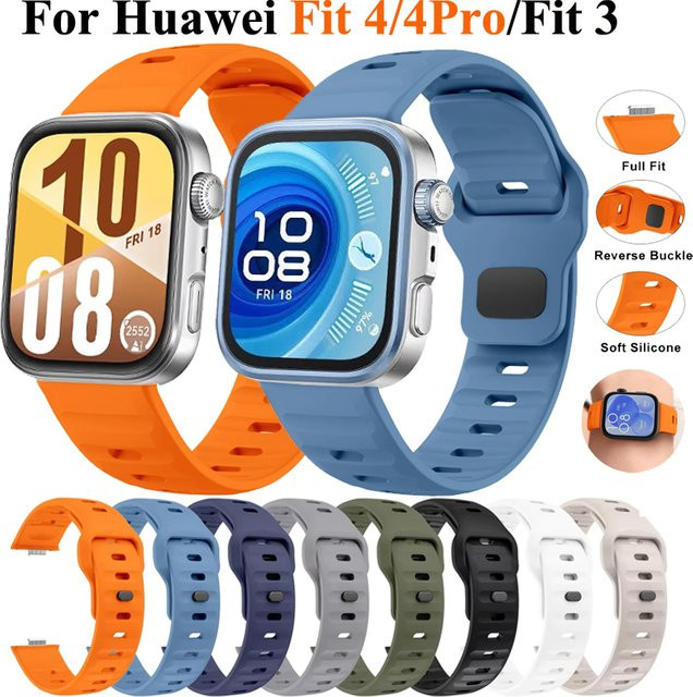 Huawei Uhrenarmband Silikon, Huawei Watch Fit 4 Pro, Fit 4, Fit 3 - Bild 1