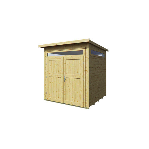WEKA Gartenhaus 265 mit Flachdach aus Holz in Braun, B/T/H: 220 x 161 x 234 cm - Bild 3
