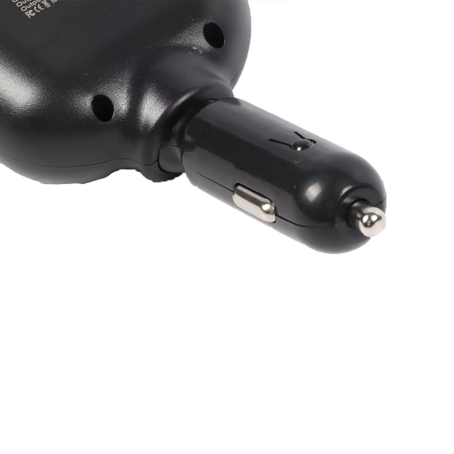 Outlet 12V Dual PD USB Auto Ladegerät mit 120W Leistung, Zigarettenanzünder Splitter und USB-C Anschluss, Schwarz - Bild 4