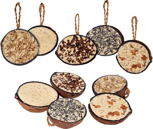 DOBAR Vogelfutter gefüllte Kokosnuss-Hälften, 2000 g - Bild 1