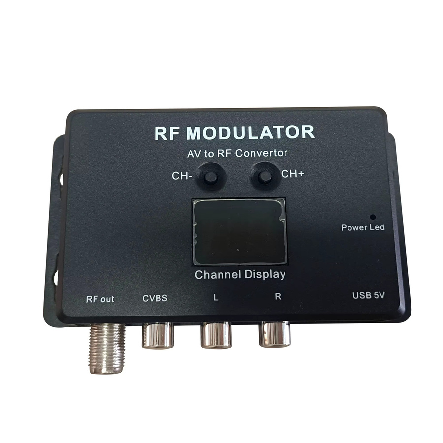 Tuoying Einkanaliger AV-zu-RF-Analogmodulator mit selbstproduzierten Programmen und Einfügemischer in Schwarz - Bild 2